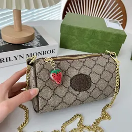 Designer Ophidia Bags Women Girls Catena Mini Stume a tracolla Michael Kadar Luxuria G Strawberry Penderant Crossbody Messenger Wallet Women Coin Bagna Piccola borsa