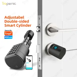 Zamknij dwustronne regulowane aplikacja Tuya Cylinder Electronic Smart Door Block Digital Ceypad Code Bezkluzyjne zamki cylindra