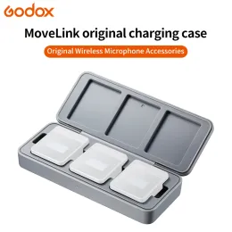 ميكروفونات Godlink Movelink MLC3 الشحن اللاسلكي مع 3 فتحات لـ Godox Movelink M1 M2 UC1 UC2 RX 2.4 جيجا هرتز نظام ميكروفون لاسلكي