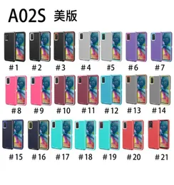 Nuove custodie TMobile Metropcs per LG Stylo7 4G 5G K52 K53 K92 Samsung Galaxy A02S Triple robot Clip Combo Clip difensore Case2580663