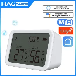 Clothing Tuya Wifi Zigbee Temperature Humidity Sensor Lux Light Detector Indoor Hygrometer Thermometer with Lcd Screen Work Tuya Hub