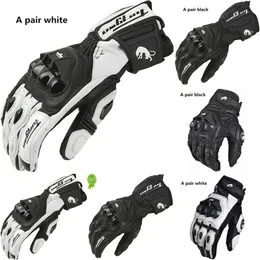 New Mens Women 4 Season Driving Supertech Black/White Motorcycle Leather Gloves Glove Glove Motordike Cowhide Racing Knight Knight