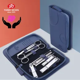 مجموعات ثلاثة سبعة/777 Starshine Manicure Nail Clippers Kit Professional Pedicure Care Tools Higds 9pcs مجموعة أدوات فن الأظافر