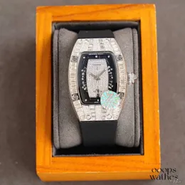 Luksusowe zegarki Mechanical Watch Swiss Ruch Nowe wysokiej jakości żeńskie nadgarstki RM007 puste tarcza Women Stylowy projektant 41