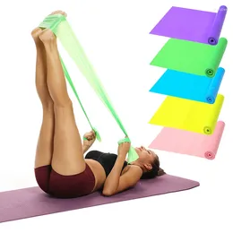 Bandas de resistência TPE Yoga Elastic Band Exercício Pilates Stretch Loop Fitness Treinando Treinamento Pulpe Ride for Gym