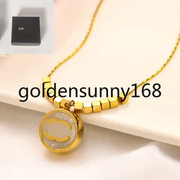 سحر Men Womens Designer Necklace Diamond Letter Leltant Rlllich Stains Steel Stains 18k Gold Brand Brand Chain Vogue Jewelry Gifts with Box