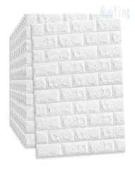 3D Tile Brick Wall Start Sala de estar Autoadesivo Painel de espuma à prova d'água Decoração de cenário DIY decals home decoration8516723