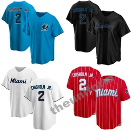 حجم الرجال S-3XL Miami 2 Jazz Chisholm Jr. 3 Luis Arraez 22 Sandy Alcantara Baseball Jersey Marlins