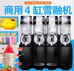 60L Dört Kar Gösteren Makinesi Ticari Slush Makinesi İçecek Buz ve Dondurulmuş Juicer 15L 417254633410