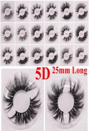 Ciglia 3d in visone 5d 25 mm, ciglia di visone di spessore lungo con ciglia oculari confezionamento Eyes Machup Maquillage6702905