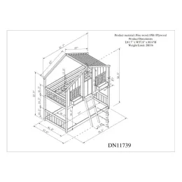 Twin over Twin House Bunk Bed with Roof , Window, Window Box, Door , with Safety Guardrails and Ladder,White