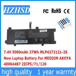 Batterie 7.4V 5000MAH 37WH MLP43721212S Nuova batteria per laptop per Medion Akoya 40064487 2ICP5/71/120