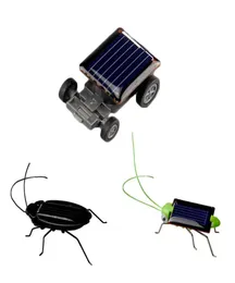 Kids Solar Toys Energy Crazy Grasshopper Cricket Kit Toy Yellow And Green Solar Power Robot Insect Bug Locust Grasshopper with Opp2813023