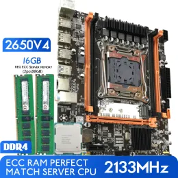Xeon E5 2650 V4 LGA20113 CPU 2PCS X 8GB = 16GB 2133MHz DDR4 RAM 메모리 reg ECC와 마더 보드 ATERMITER DDR4 D4 MOTHERBOARD SET SET