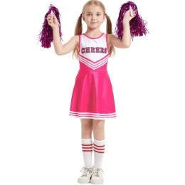 Högkvalitativ barns cheerleading kostym Kinder Baby Girl Cheerleading Costume för scenprestanda School