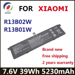 Baterie R13B02W 7,6 V 5230 MAH 39WH R13B01W Laptop Bateria dla Xiaomi Mi Air 13 13,3 "Seria Seria PC Notebook 16130101