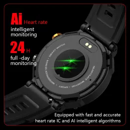 SKMEI 410MAH 1,39 pollici Pavagliatore Sport Sport Smartwatch Monito per la frequenza cardiaca Chiamata Bluetooth Smart Watch per Android iOS