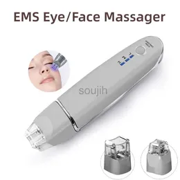 Viso Massager 2 in 1 EMS Eye Viso vibrazione Massager portatile Elettrico Dark Circle Rimozione anti-invecchiamento Eye Wrinkle Beauty Care Strumento 240409