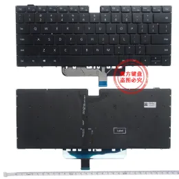 Клавиатуры Новая подсветка для клавиатуры США для Huawei D14 D15 Matebook D 15 Bohkwax9x WFQ9 WAQ9RP Black Keyboard Baintlight