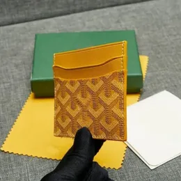 Portfel Karta Projektant Karta Luksusowa torebka mini portfel luksusowy Portfele Kluczowe gniazdo wnętrza z pudełkiem najwyższej jakości Pakiet kartek skórzany