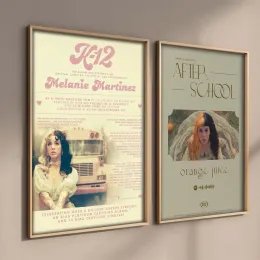 مغنية البوب ​​ميلاني مارتينيز ملصقات ألبوم الموسيقى الجمالية البوابات تغطي الصور للغرفة القماشية اللوحة الفنية ديكور الجدار