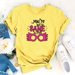 Cute Luna Lovegood T-shirt Gilrs HP Inspired Shirt You're Just As Sane As I Am Spectra Specs Quote Tee Hogwarts Magic World Tops