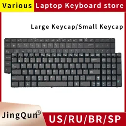 Keyboards New US Russian Laptop Keyboard For ASUS N53S K52D X53S X54H X55V A52jc K53S K55D N61V A53S K53S N53J A52J K55DR B53S K54HR G51V