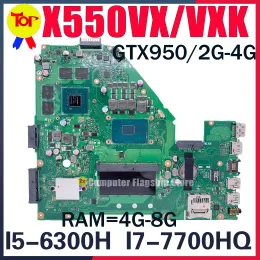 マザーボードX550VXK ASUS X550VX X550VQ X550V用マザーボードマザーボードX550V W50V FH5900V A550V MAINBOARD GT940/2G GTX950/4G 8GRAM I5 I7 100％作業