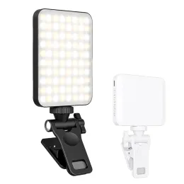 Pocket LED Selfie Light för iPhone Mobile Telefon Laptop Ring Flash Fyll Video Photo Ringlight Photography Lamp