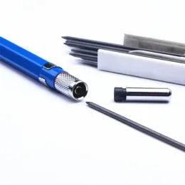 2,0 mm mechanischer Bleistift -Set 2B Blau/Schwarz Blei Nachfüll -Büro Schreibschule Kunst Malerei Design Skizze Tools Schüler Schreibwaren