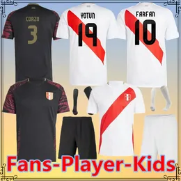 S-4xl 2024 2025 Copa Americ Peru Piłka nożna 24 25 DOMA SELECCION PERUANA CUEEVAS Pineau Cartagena Abram Football Shirt Fani Koszulka piłkarska Zestawy dla dzieci