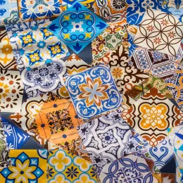 15 PCs Adesivo decorativo de telha marroquino de estilo marroquino para scrapbooking Kid Diy Arts Artes