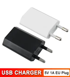 Красочный европейский мини -мини -USB Adapter Adapter Plug Home Travel Charger Power 1a 5V для мобильного смартфона3604569