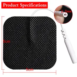 50/100pcs 5x5cm Pad di elettrodi autoadesiva EMS TENS Massager Patch Nerve Nerve Muscolo Terapia Terapia Massager corpo