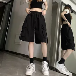 Mexzt S3xl Streetwear Shorts Kobiety HARAJUKU ZAMKNIKA WIEKA NOGA Koreańska moda Worka Worbgy Sports Sports 240409