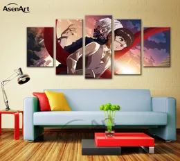 Desenho animado da arte da parede The Tokyo Ghoul Painting Poster Impresso para a sala de estar em casa emoldurada pronta para pendurar Drop2296818