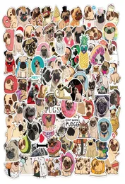 103050100Pcs Cute Pug Dog Stickers Animal Decal For Refrigerator Fridge Skateboard Laptop Luggage Pegatinas Graffiti Toy Car1137123