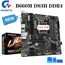 Материнские платы New Gigabyte B660M DS3H DDR4 Материнская плата B660 Gaming Mainboard LGA1700 Intel 12th Gen Поддержка CPU I3 I5 I7 I9 128GB PCIE4.0 MATX