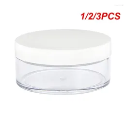 Storage Bottles 1/2/3PCS 50g Plastic Empty Loose Powder Pot With Sieve Sample Cream Body Butter Refillable Cosmetic Makeup