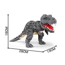 Kenntnis gebaute Dinosaurier Tyrannosaurus Rex oder Velocira -Modelle Micro Mini -Bausteine Puzzlespielzeug perfekte Geschenke Desktop Dekoration