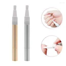 Storage Bottles 3ml Cuticle Oil Container With Brush Lip Tube Empty Twist Pens Nail Nutrient