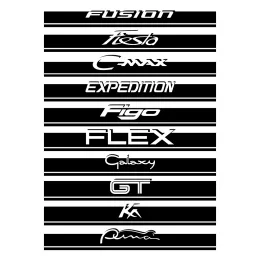 ملصق غطاء محرك السيارة لـ Ford Fusion Fiesta C-Max S-Max Expedition Figo Galaxy GT KA Ranger Raptor Transit Car Accessories