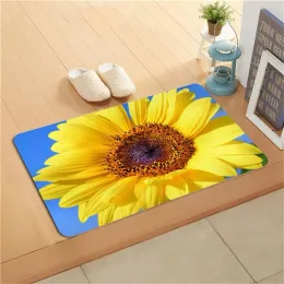 40x60 cm tappetino da pavimento in flanella non slip a pavimento di girasole per il tappetino tappetino tappeto tappeto tapis tapis tapis tappetino arredamento