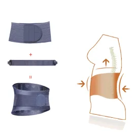 Bypain LowePain Lower Backar Brace Support Support Pain Relief Beltは、腰痛の安定化腰痛を通気性メッシュで安心させる