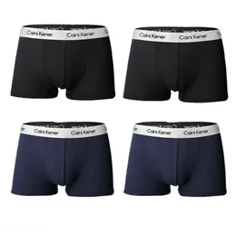 Дизайнерский нижнее белье Calvins Brand Boxer Underpants 4pcs Мужчины боксеры мужчина короткие дышащие гибкие комфортные шорты Прекрасные твердые трусики 718