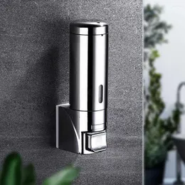Liquid Soap Dispenser Handwash Washroom Stainless Steel Manual Press Shower Gel