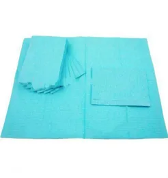 125pcs 13quotX18quot Blue Tattoo Cleaning Wipes Disposable Dental Piercing Bibs Waterproof Sheets 3ply Paper Tattoo Accessori2884805