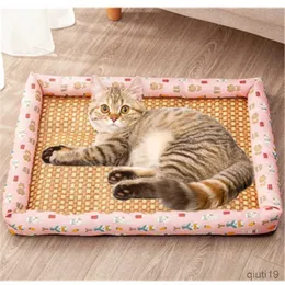 Letti per gatti mobili raffreddamento estate letto gatto letto leggero pet traspirante mat mat di gatto mat mat di ghiaccio letto per cane da cane cool nido di cocognino