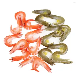 Decorative Flowers Simulation Shrimp Artificial Fake Food Model Home Display Kitchen Pograph Props Accessories Decor