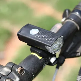 LED -cykel strålkastare TAILLJUSS SETS VATTOSKT BILYCEL FRONTLIGHTER TILLBAKA LJUS NATTID Säkerhet VARNING LAMP USB LADDABLE